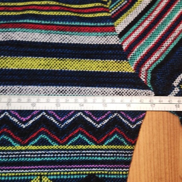 XHILARATION Women's Colorful Aztec Print Stretch Midi Pull On MED - Picture 8 of 9